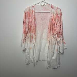 Boutique Pink Tie-Dye Kimono Cardigan